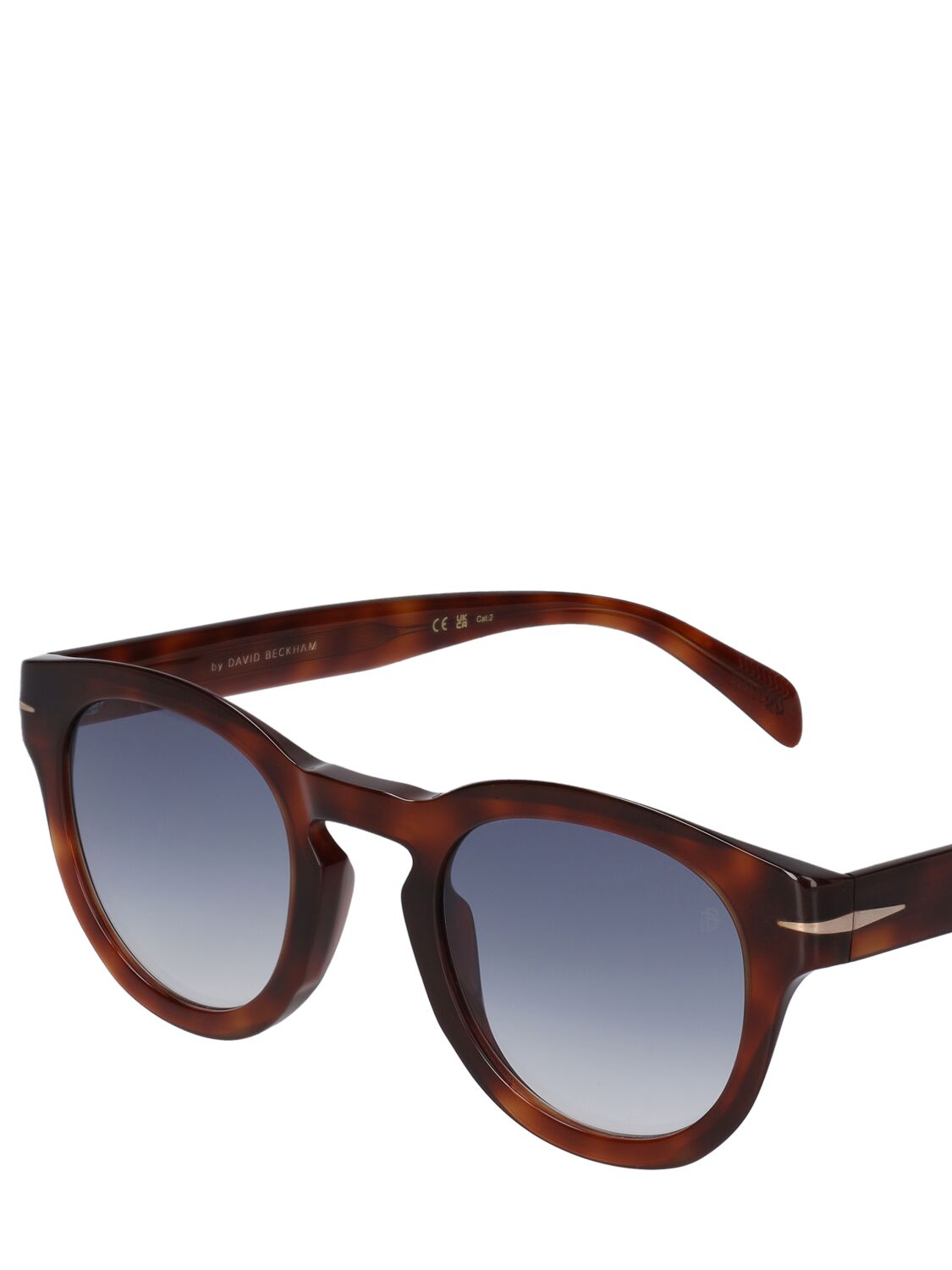 Shop Db Eyewear By David Beckham Db Squared Acetate Sunglasses In Havanabraun