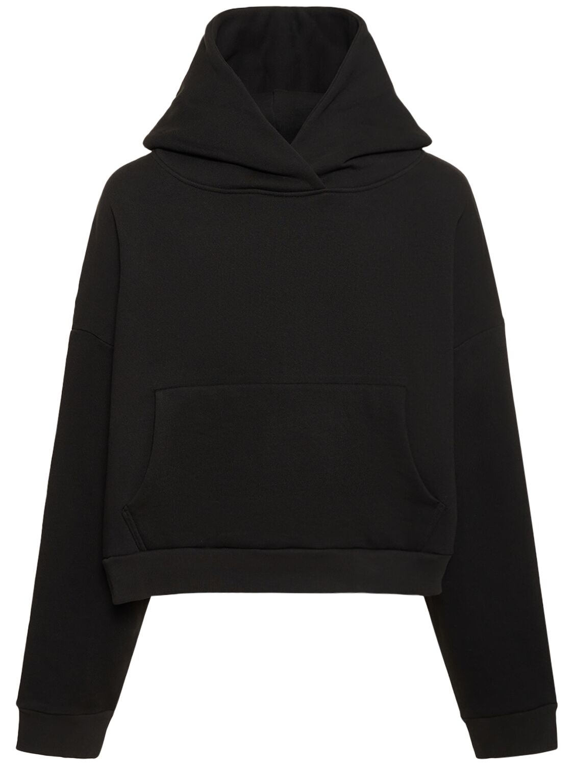 Shop Entire Studios Heavy Hood Washed Cotton Hoodie In Soot