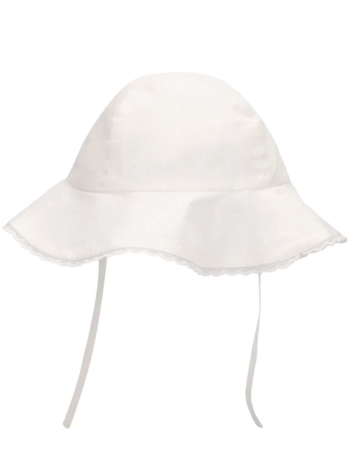 Shop Chloé Cotton Sunhat In Off-white