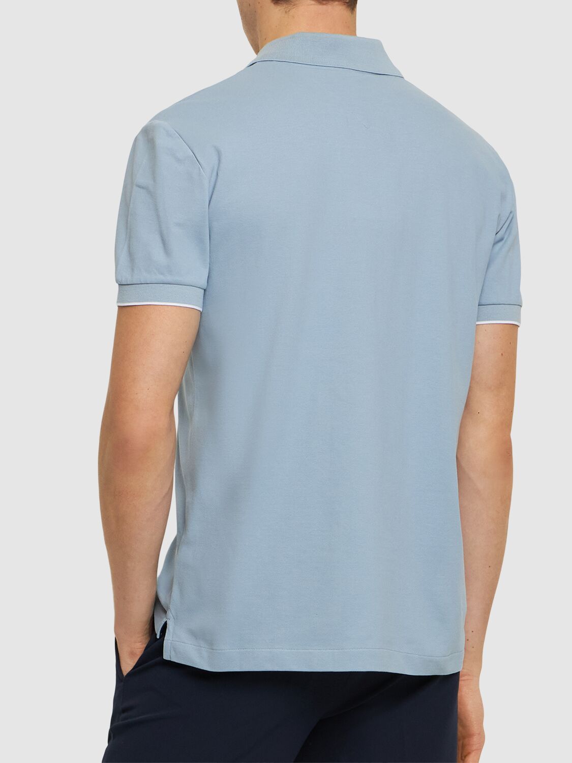 Shop Alphatauri Junx Polo In Stone Blue