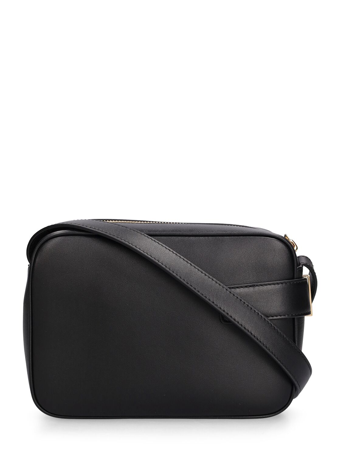 Shop Ferragamo Archive Cc Leather Shoulder Bag In Black