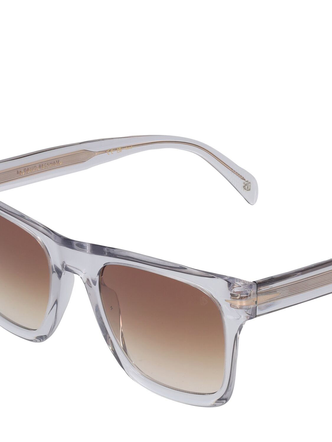 Shop Db Eyewear By David Beckham Db Squared Acetate Sunglasses In Grau