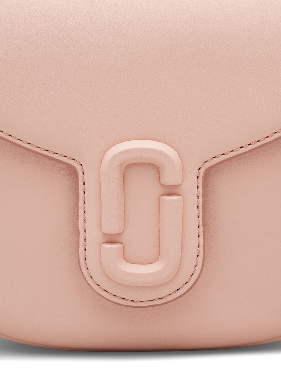 Shop Marc Jacobs The Small Saddle Leather Bag In Rose