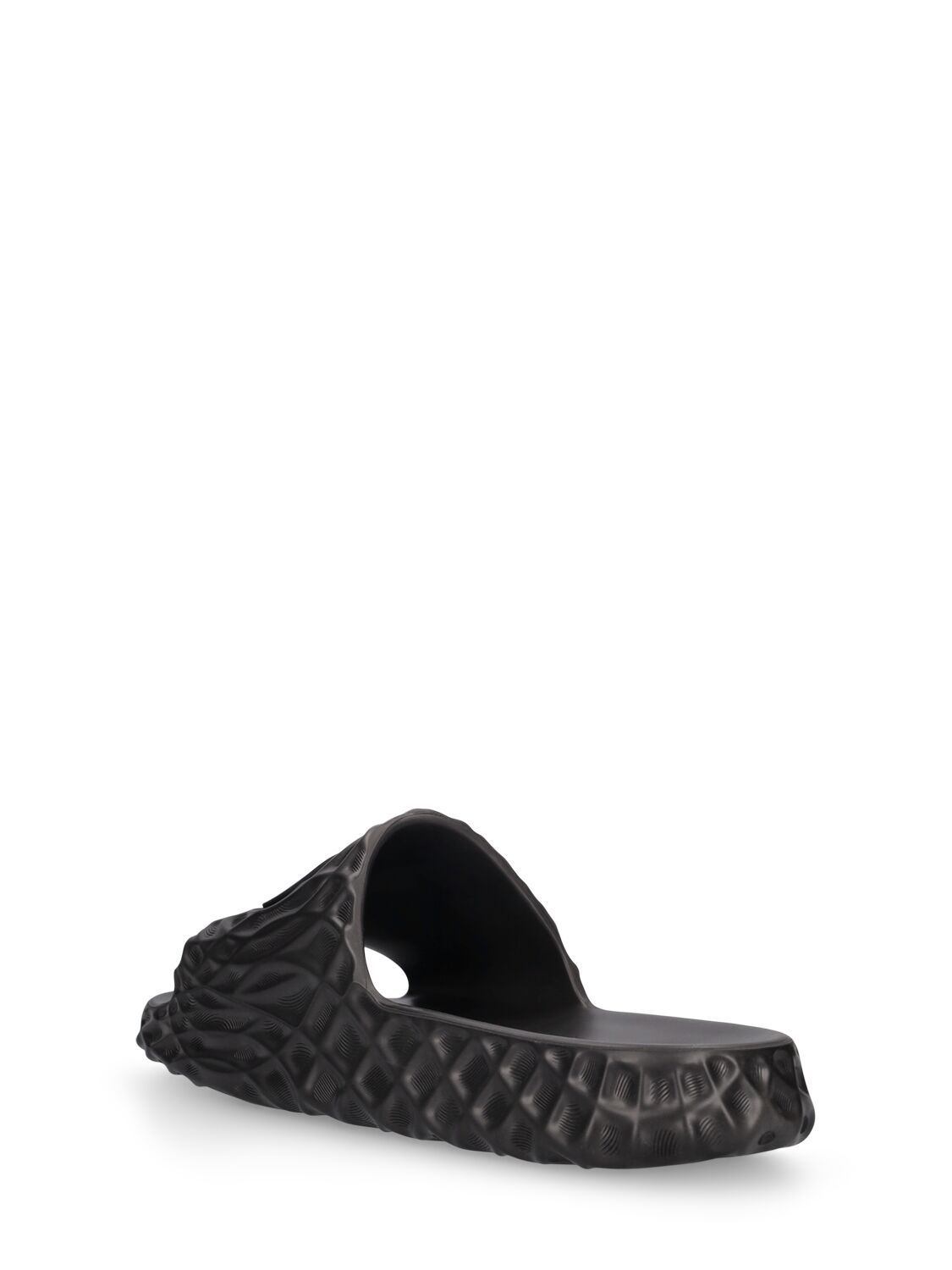 Shop Gucci Gg Water Ripple Rubber Slides In Black