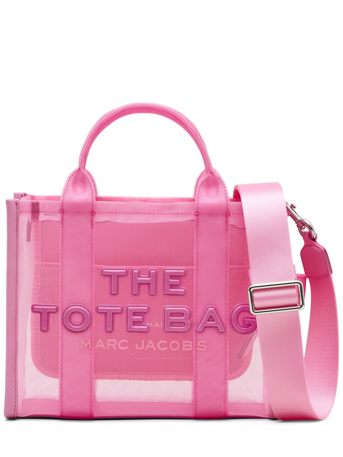 Marc Jacobs The Small Tote尼龙手提包 In Pink