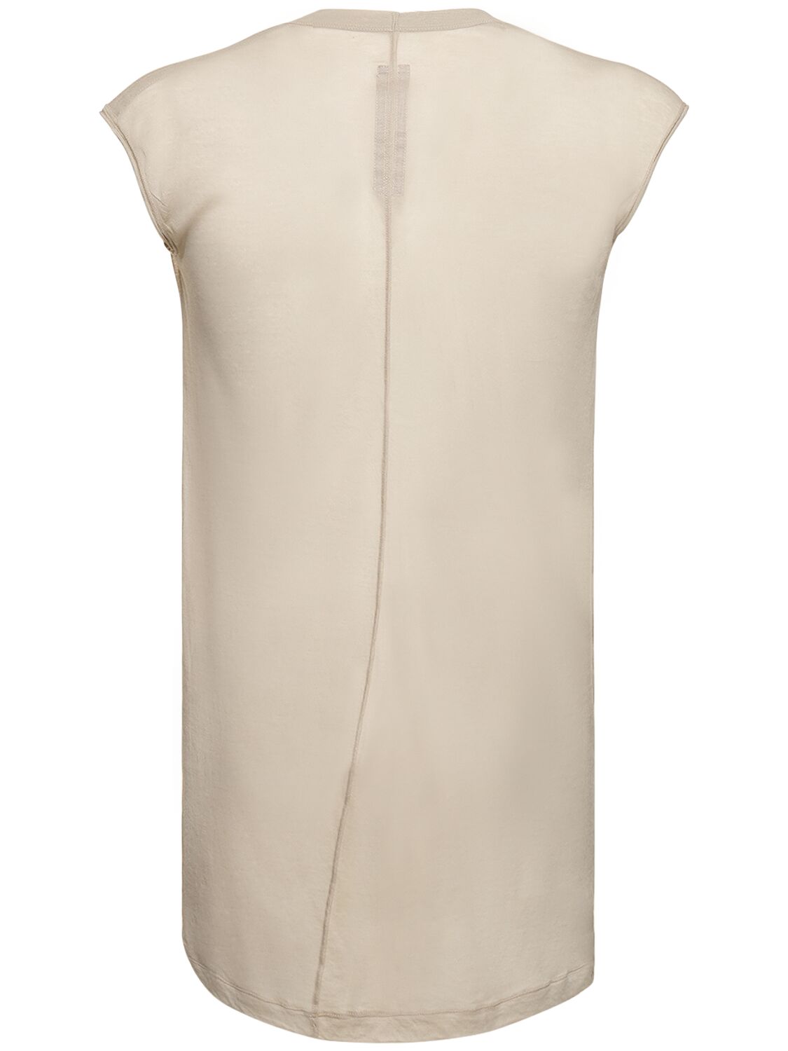 Shop Rick Owens Dylan T Cotton V-neck Top In Pearl