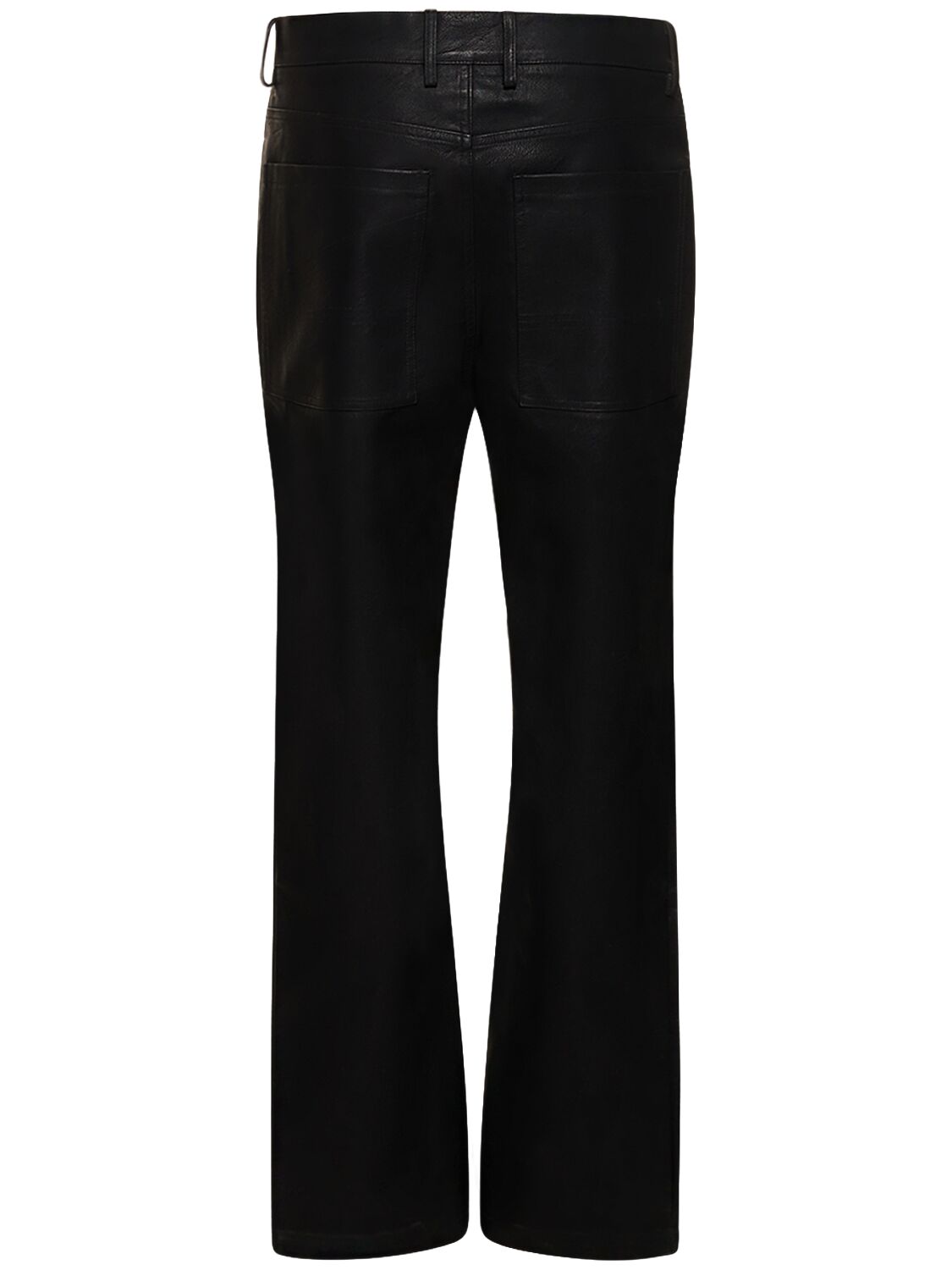 Shop Entire Studios Damp Faux Leather Straight Pants In Black