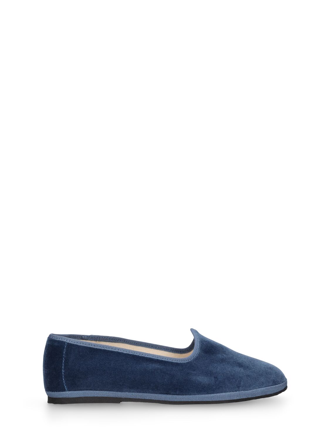 Il Gufo Kids' Velvet Loafers In Blue