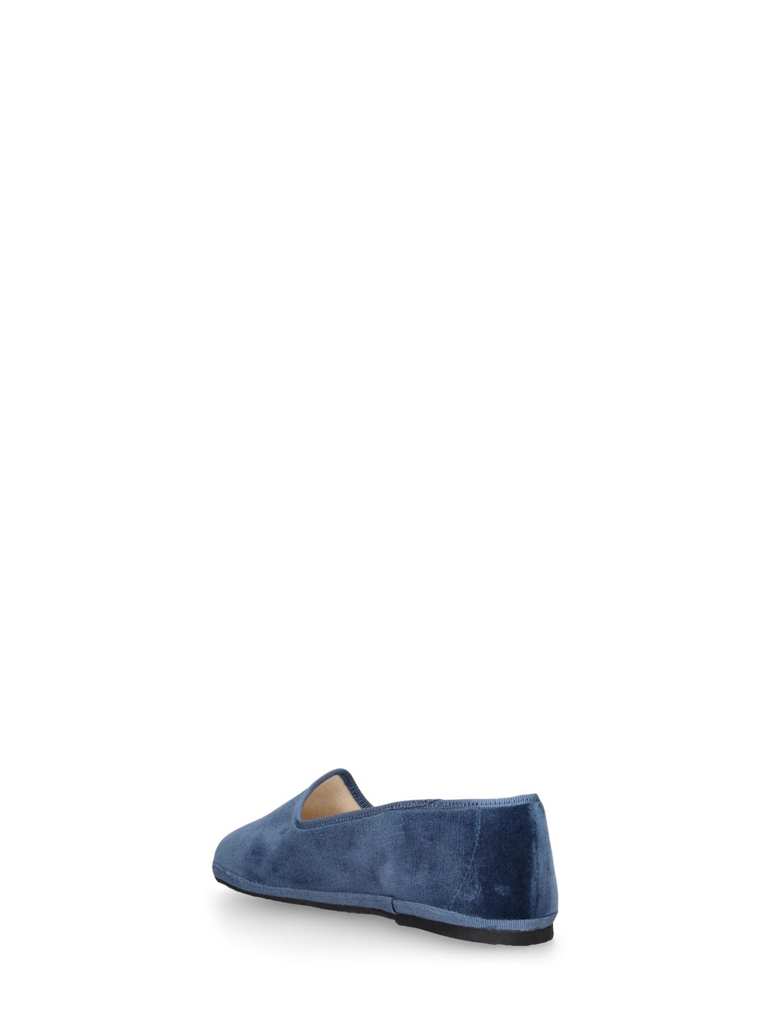 Shop Il Gufo Velvet Loafers In Blue