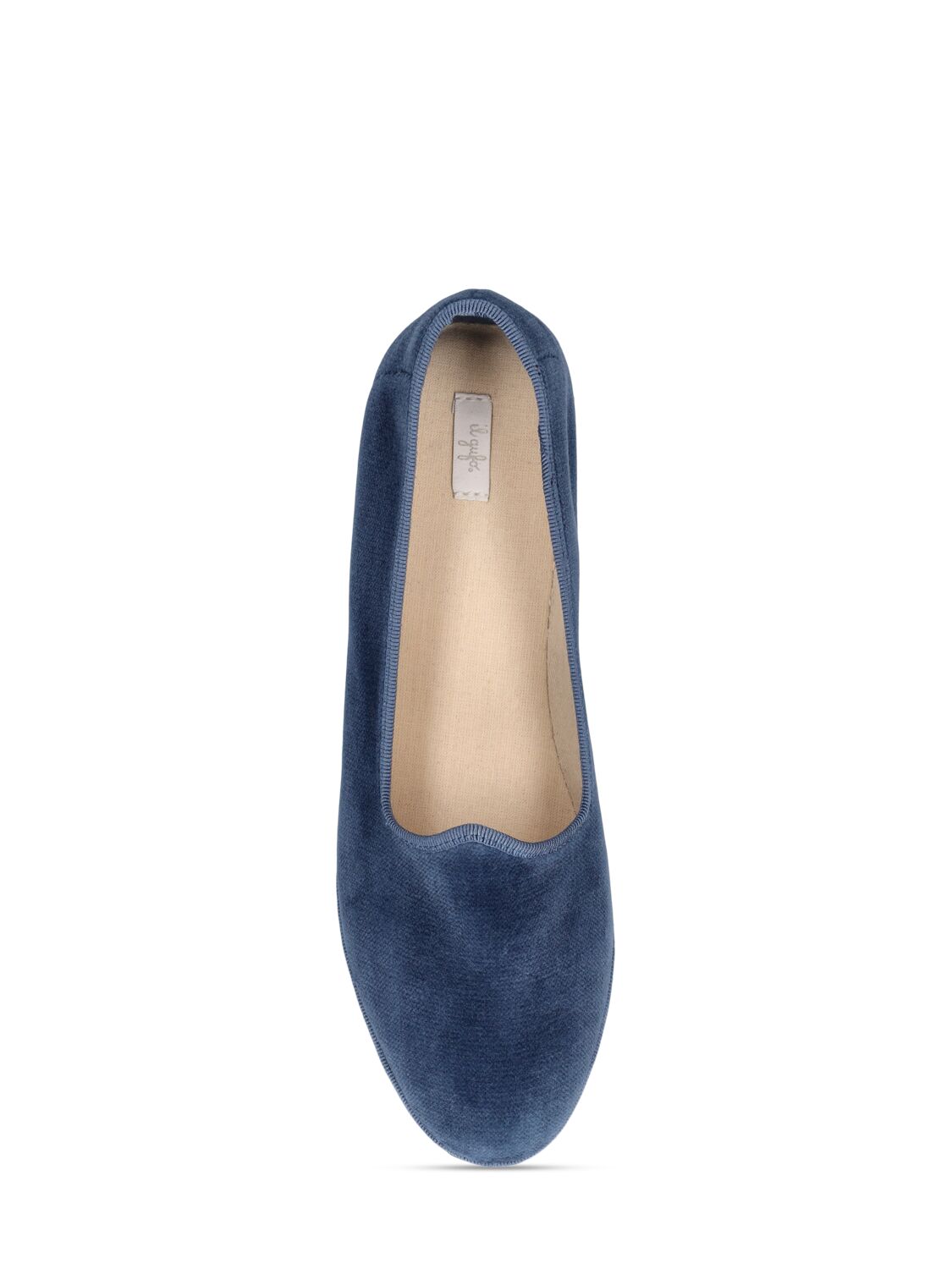 Shop Il Gufo Velvet Loafers In Blue