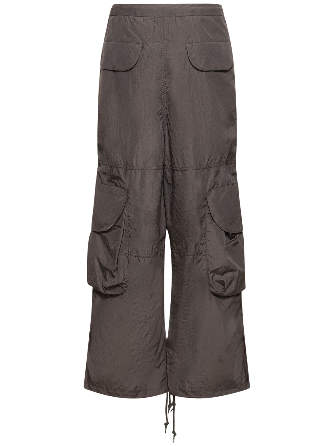 Shop Entire Studios Freight Crinkled Nylon Cargo Pants In Rock
