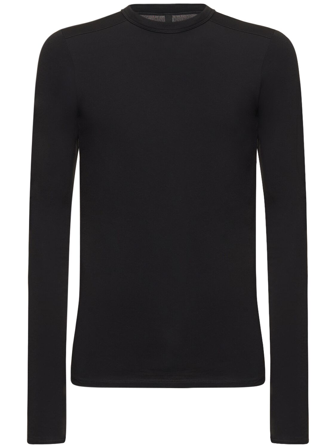 Image of Garment Dyed Cotton Long Sleeve Top