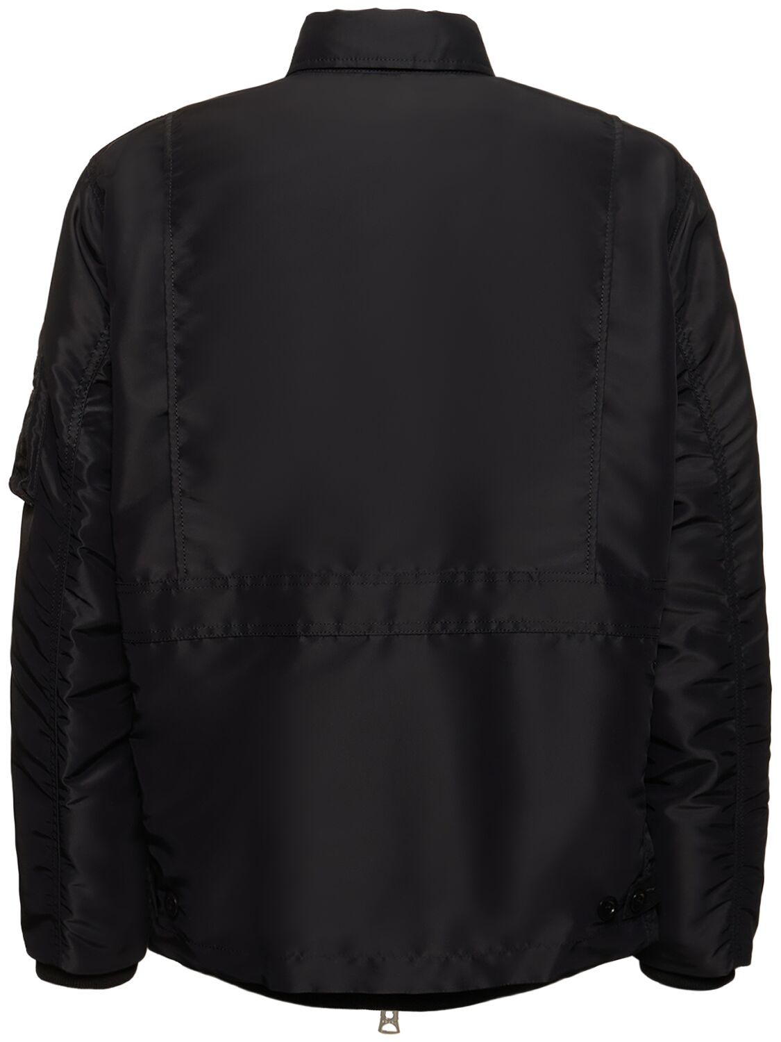 Shop Sacai Nylon Twill Jacket In Black