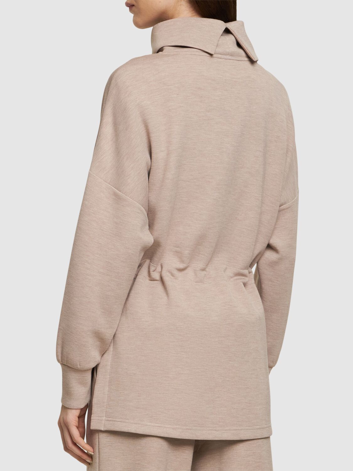 Shop Varley Freya Viscose Blend Sweatshirt In Grey