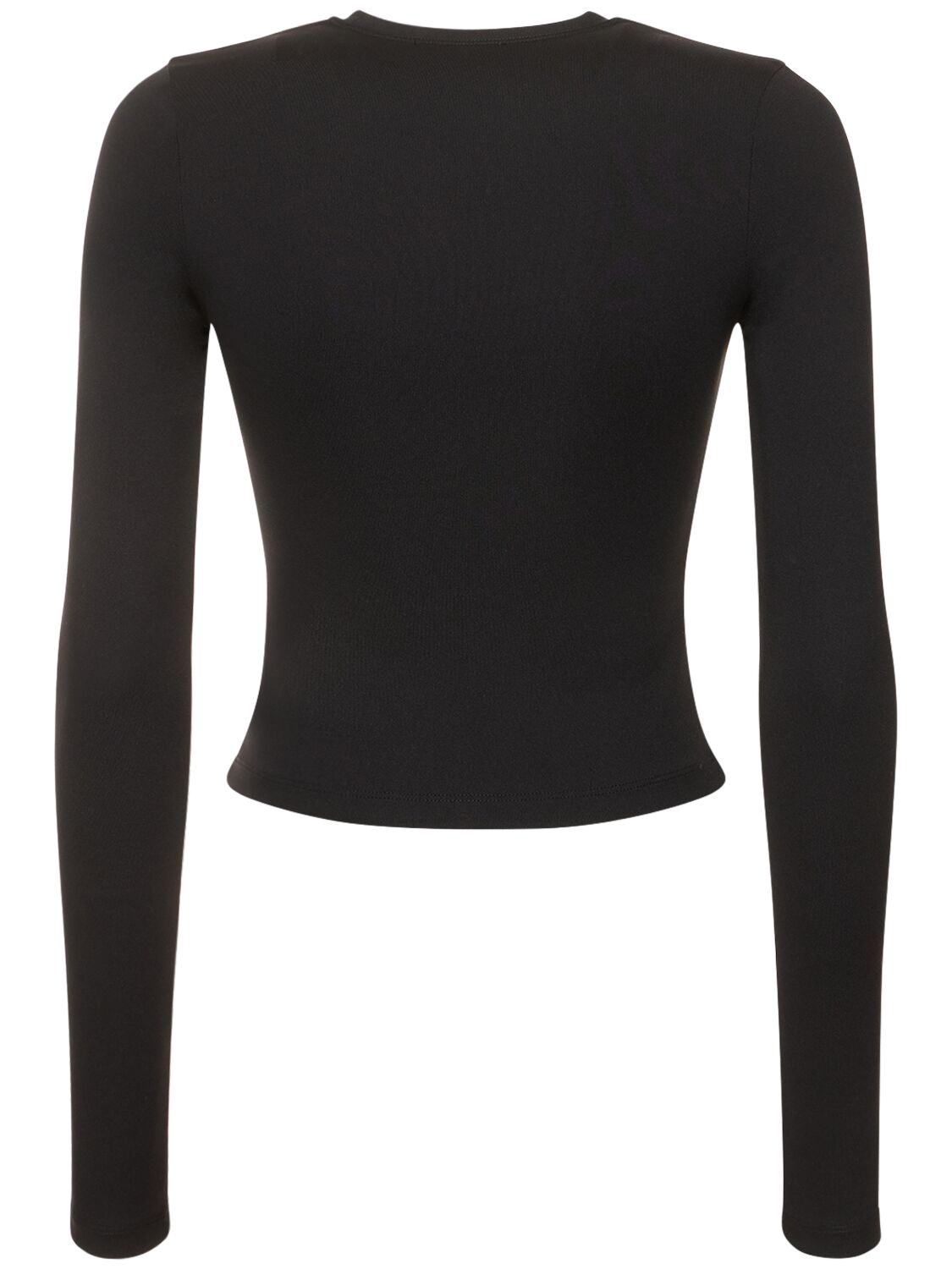 Shop Wardrobe.nyc Opaque Stretch Jersey T-shirt In Black