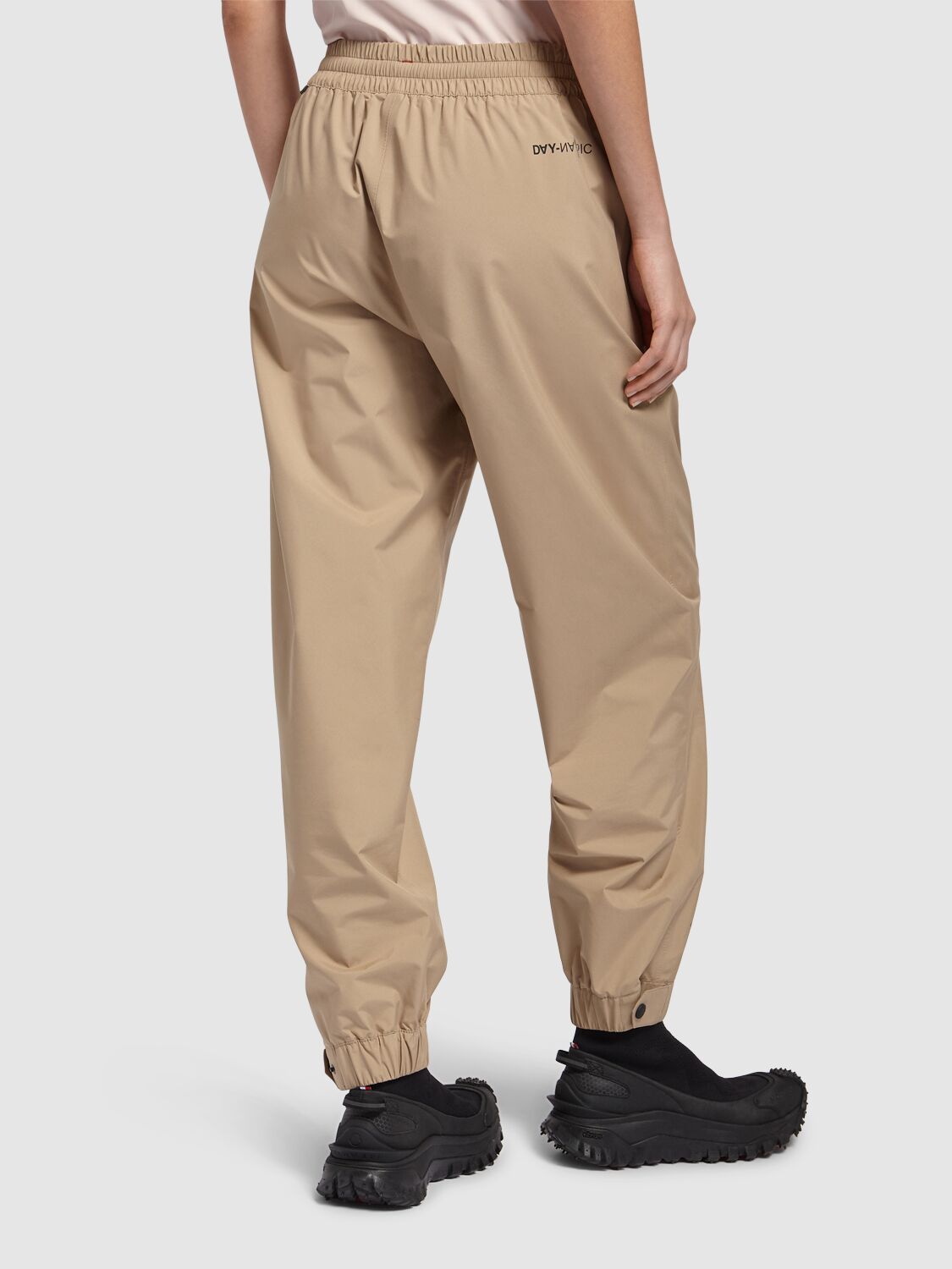 Shop Moncler Gore-tex Tech Pants In Beige