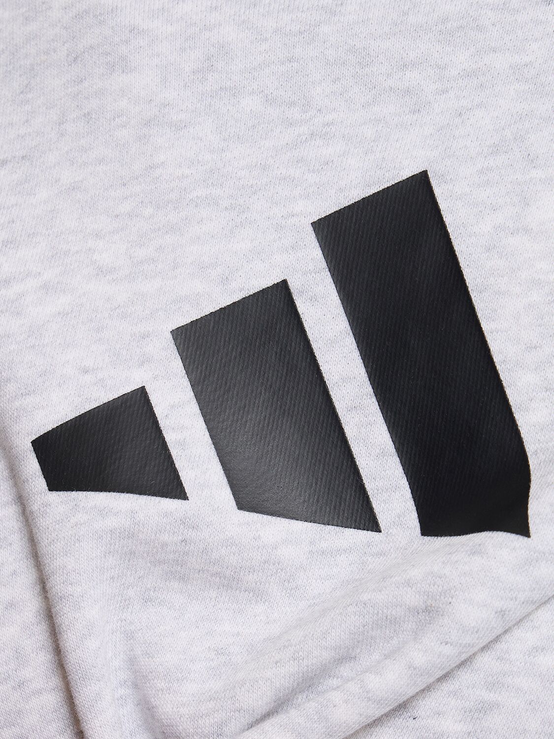 Shop Adidas Originals Logo Hooded Sweatshirt In Light Grey