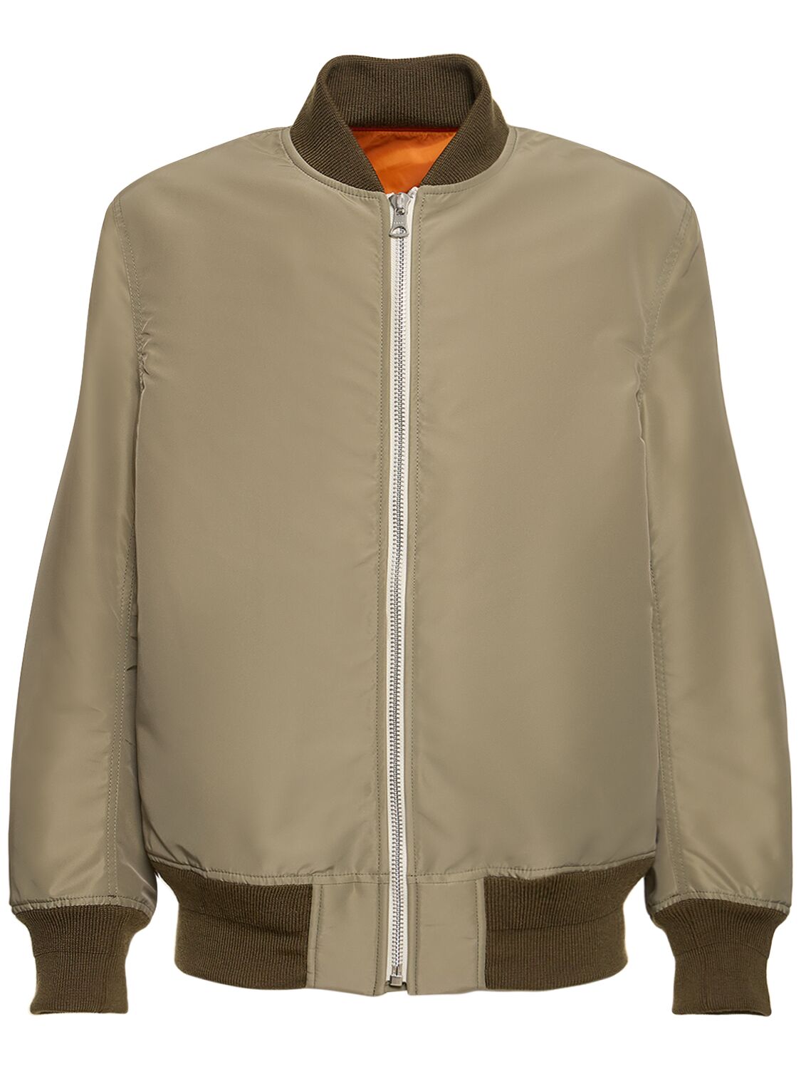 Shop Sacai Nylon Twill Jacket In Orange