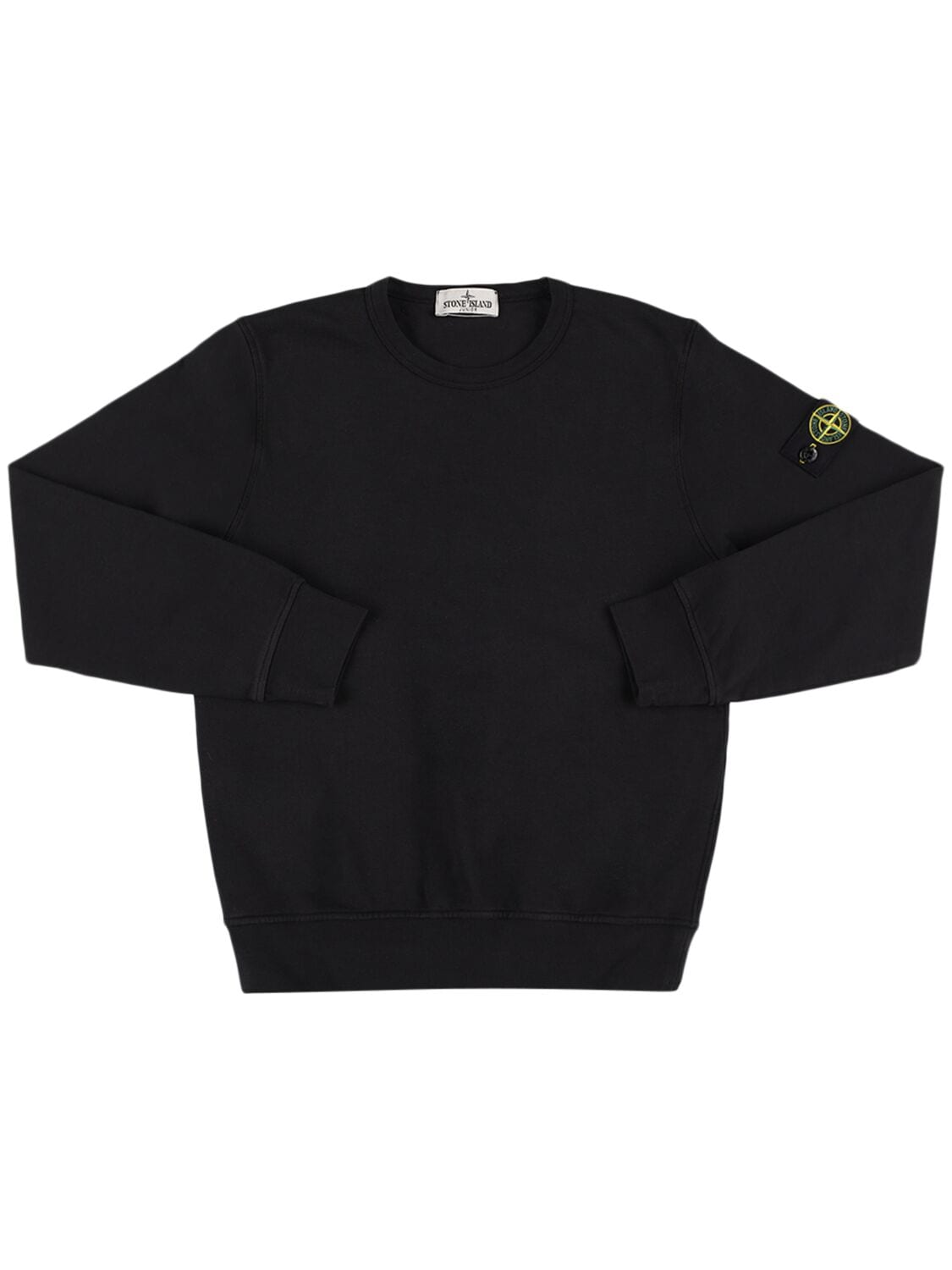 Cotton Blend Sweatshirt W/ Logo Patch