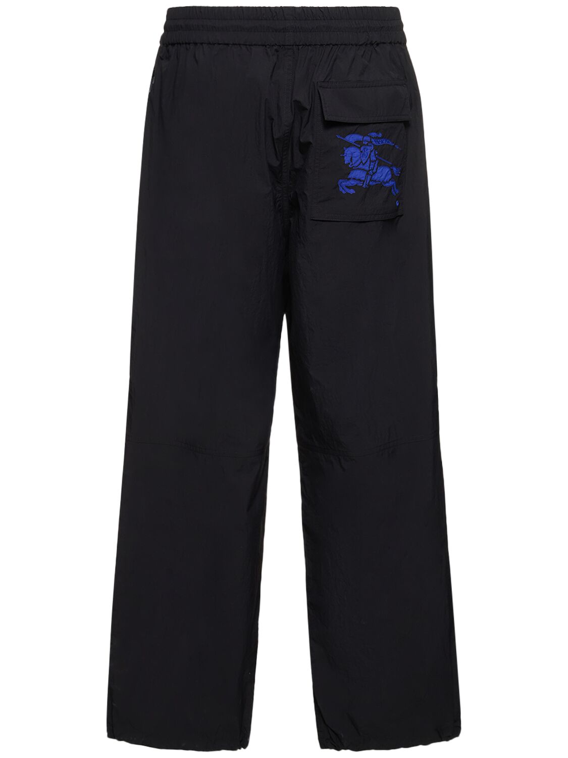 Shop Burberry Tech Cotton Cargo Pants In Schwarz