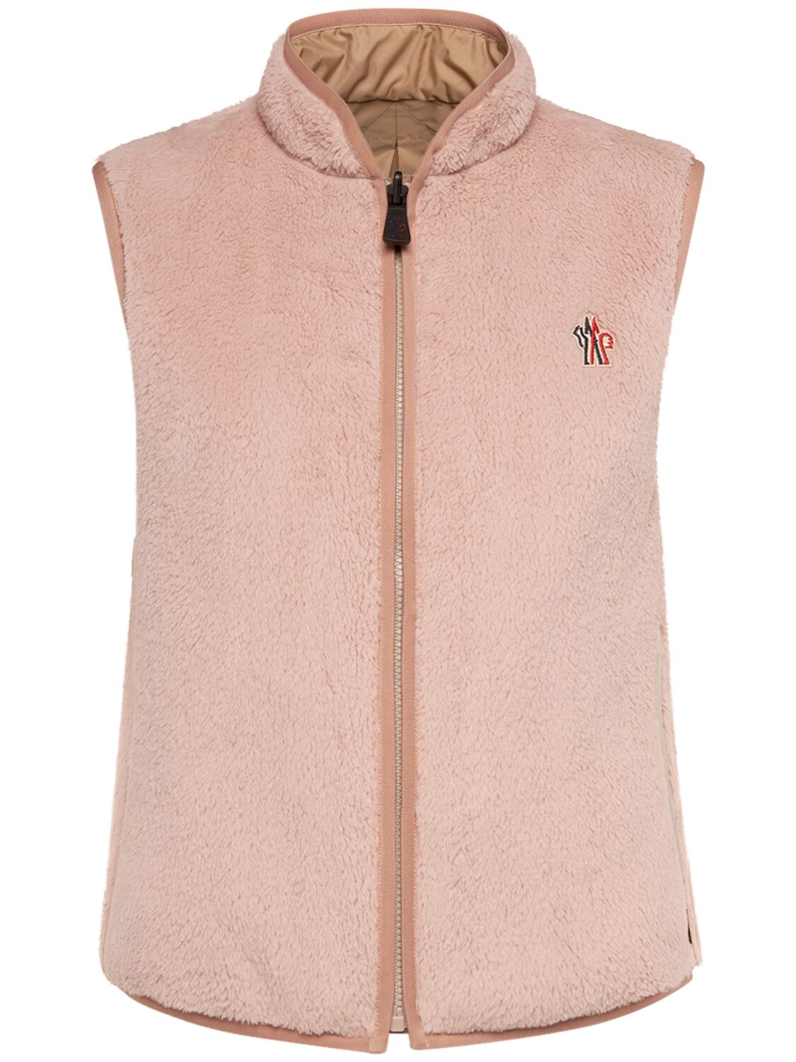 Shop Moncler Reversible Tech Vest In Pink