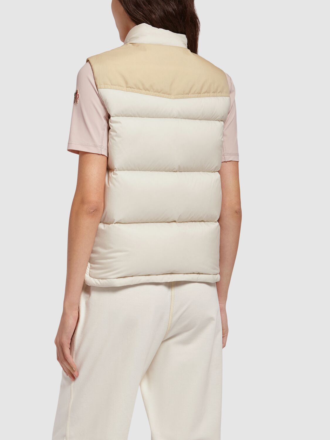 Shop Moncler Sorapis Nylon Down Vest In White