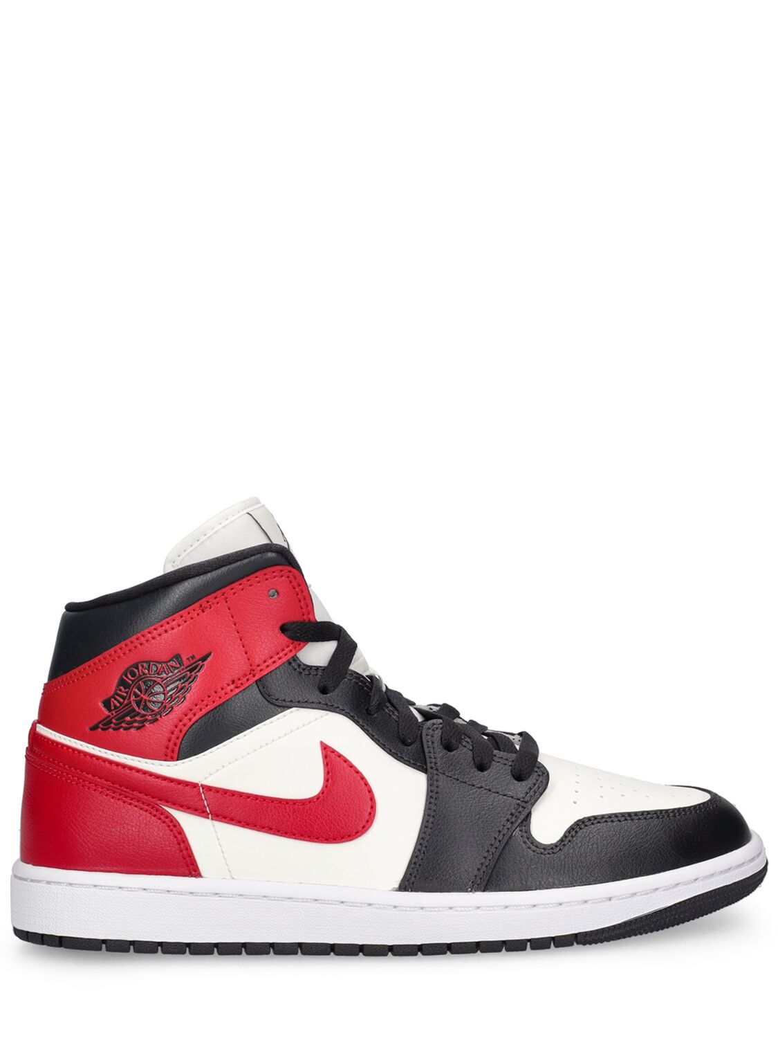 Nike Women's Air Jordan Retro 1 Mid Casual Shoes In Sail/gym Red/off Noir/white