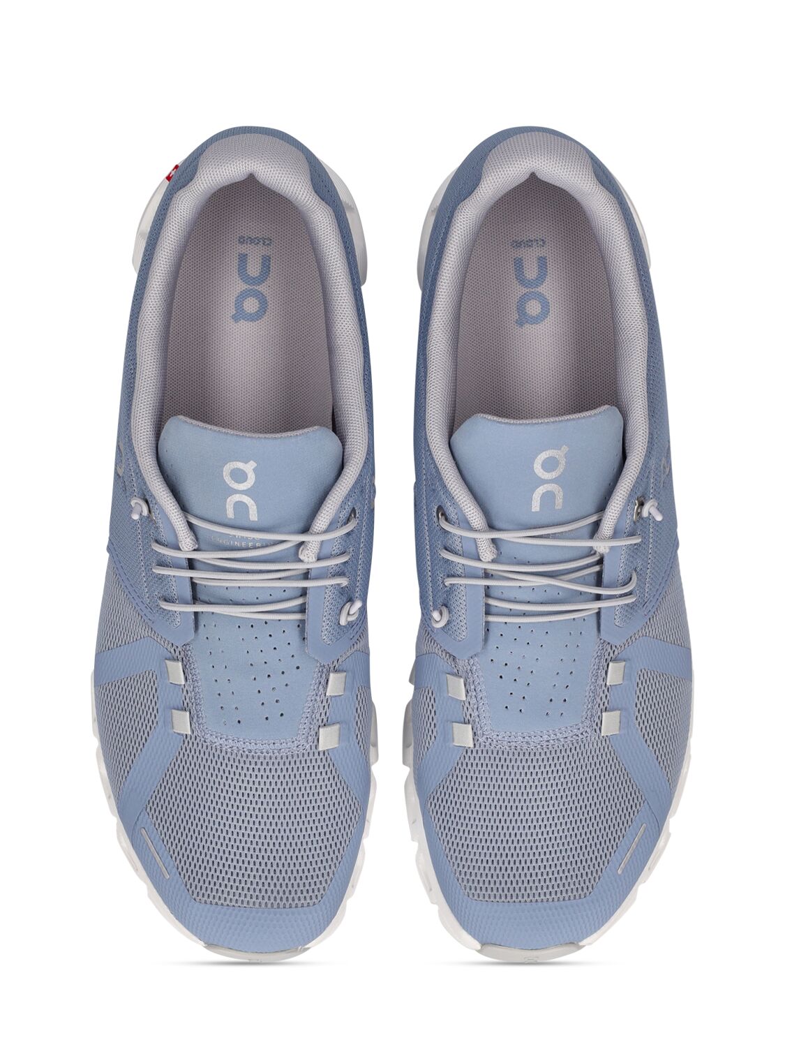 Shop On Cloud 5 Sneakers In Chambray,white