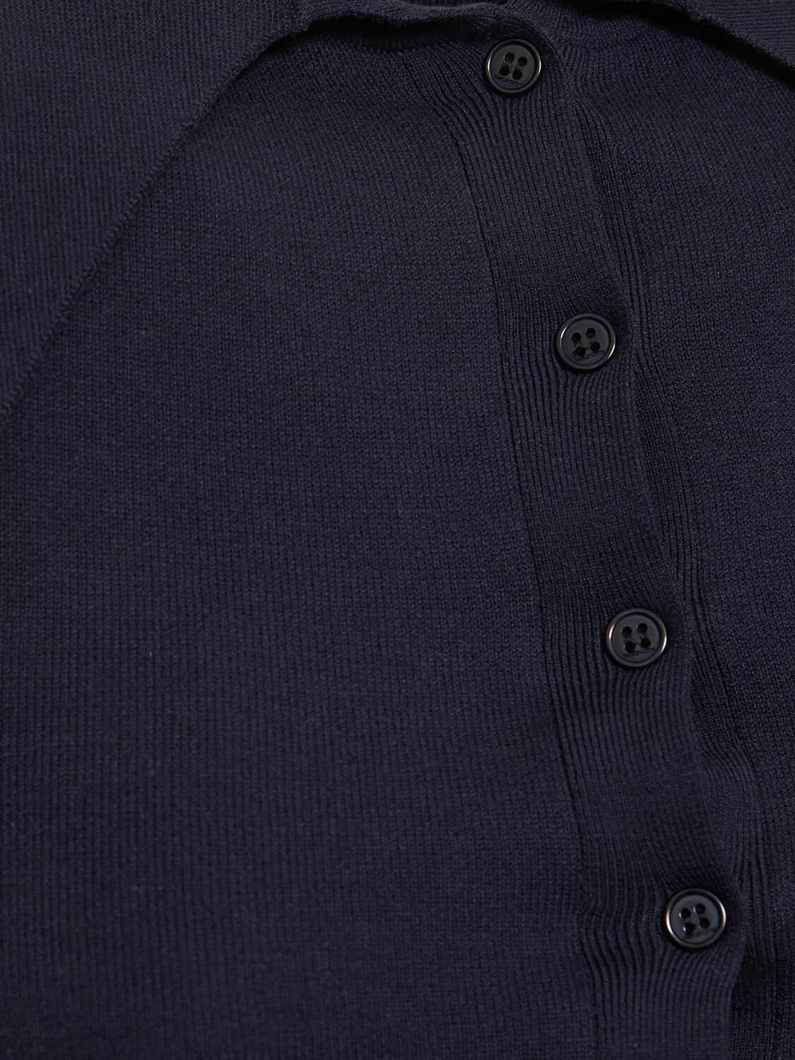 Shop 16arlington Vitara Silk & Cotton Knit Polo In Dark Blue