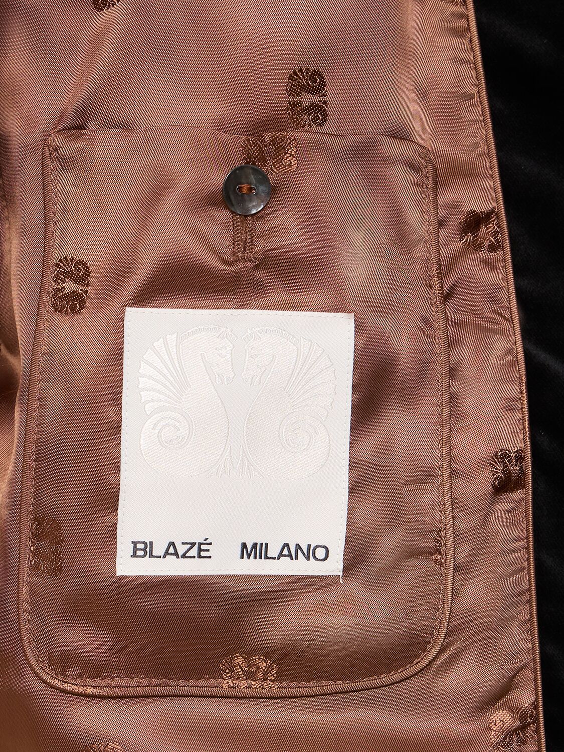 Shop Blazé Milano Mengi Black Shamo Linen Bolero