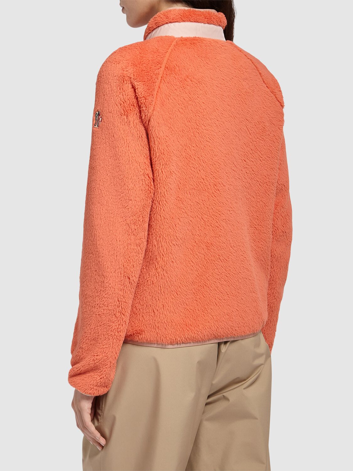Shop Moncler Reversible Tech Sweatshirt In Orange