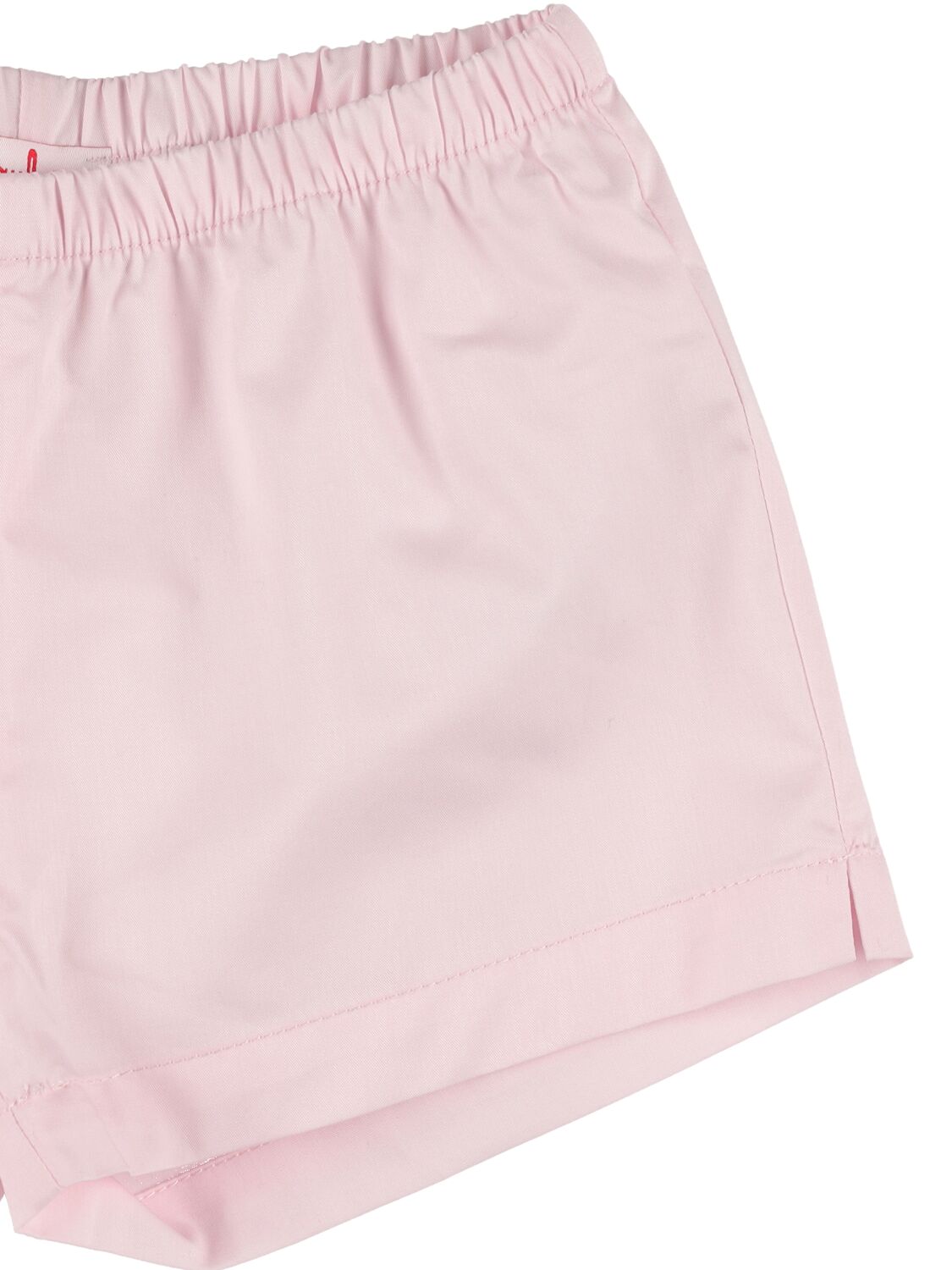 Shop Il Gufo Cotton Poplin Shirt & Stretch Shorts In Pink,multi