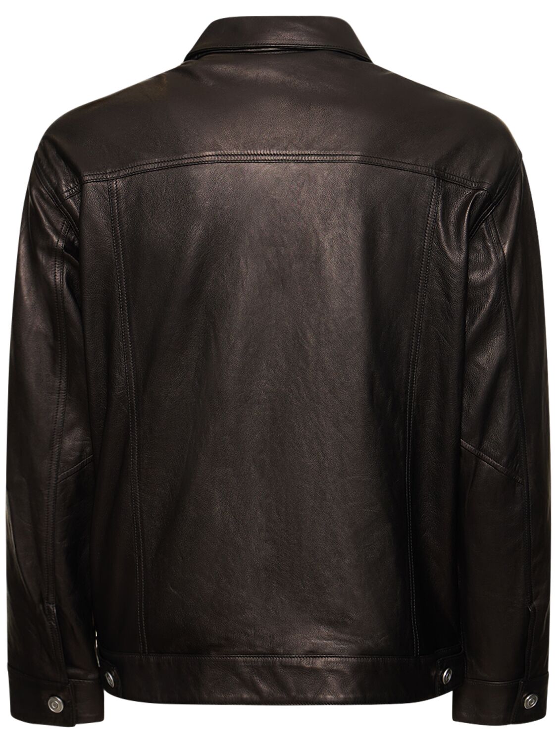 Shop Giorgio Brato Glove Leather Jacket In Black