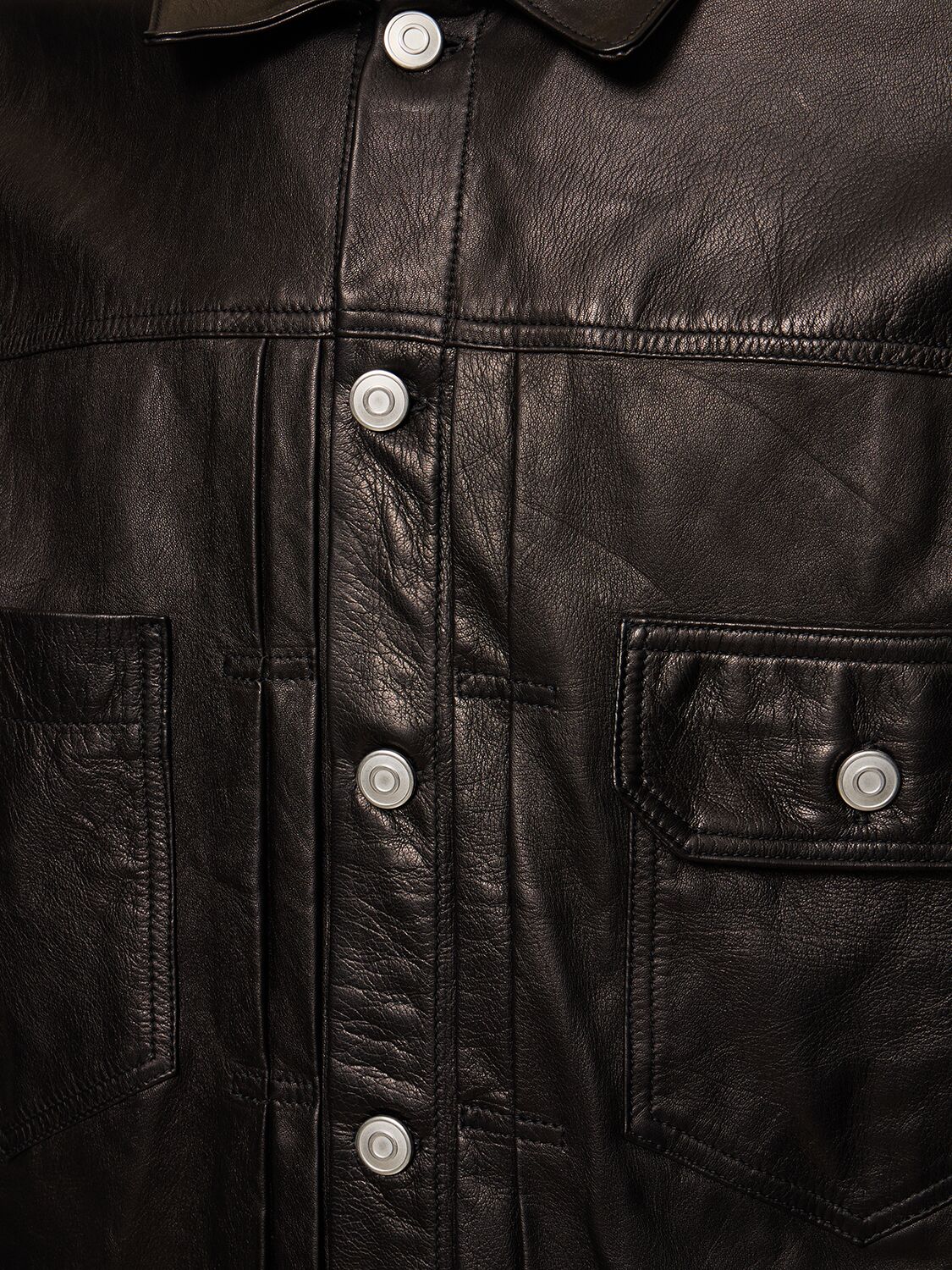 Shop Giorgio Brato Glove Leather Jacket In Black
