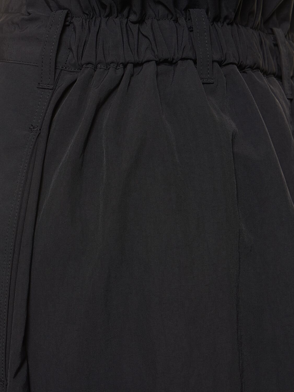 Shop Y-3 Long Crack High Waist Nylon Skirt In Black
