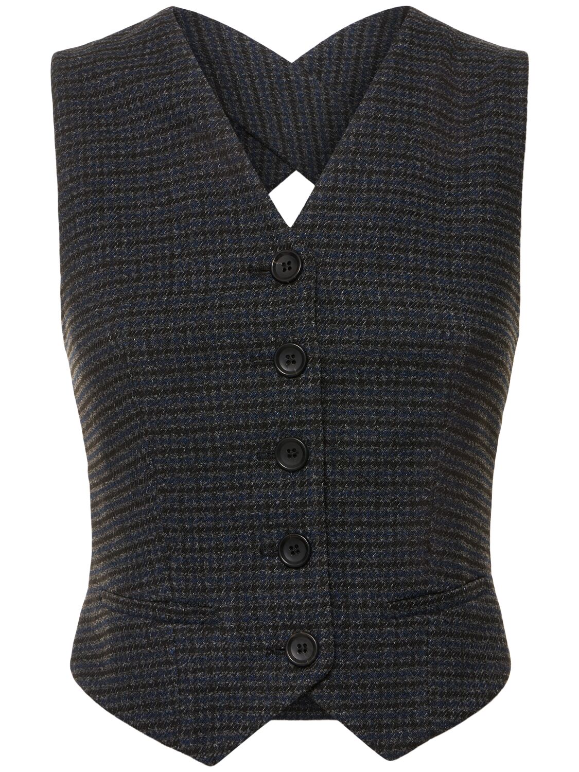 Philosophy Di Lorenzo Serafini Houndstooth Tech Vest In Grey