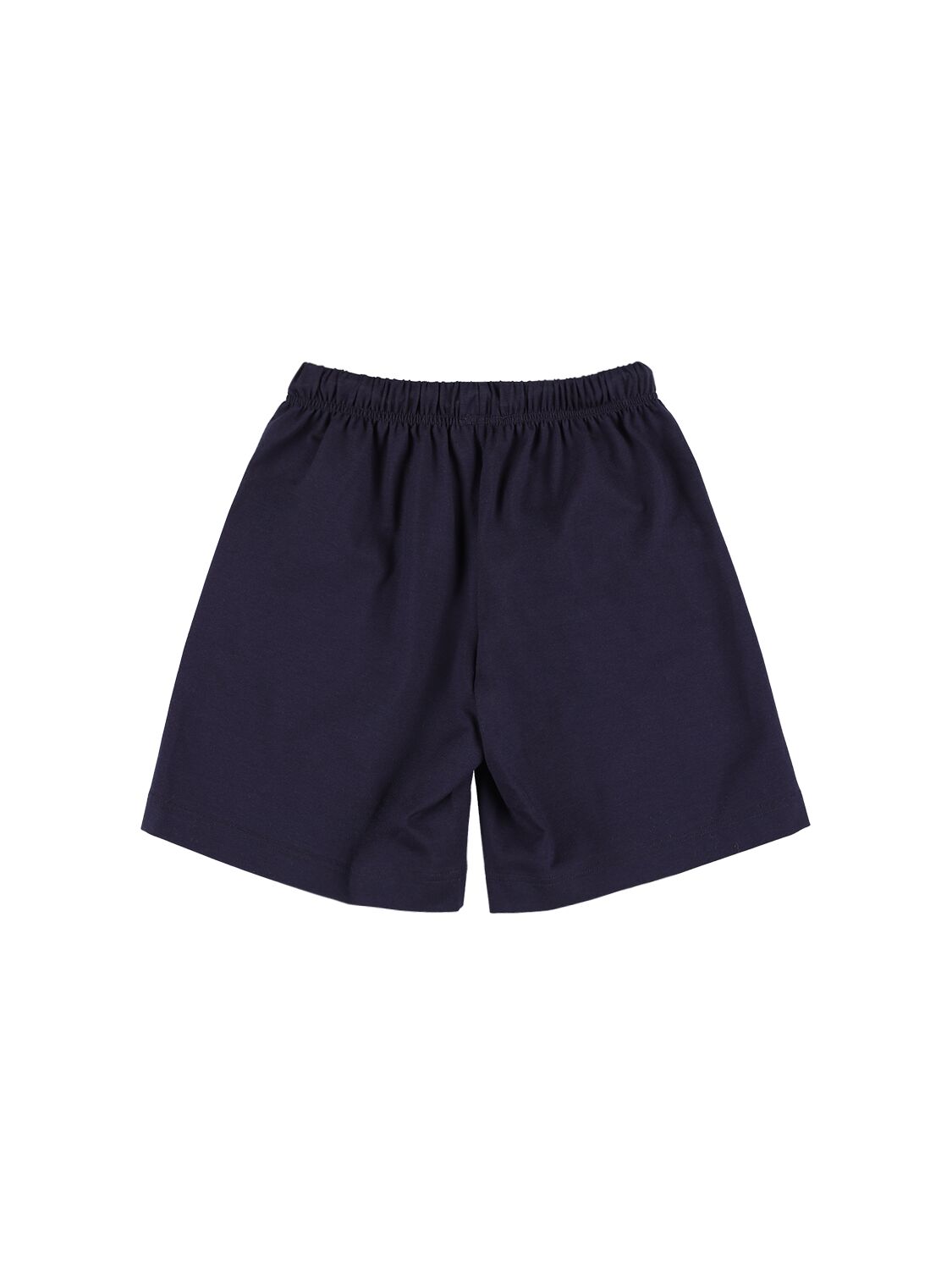 Shop Il Gufo Cotton Sweat Shorts In Navy