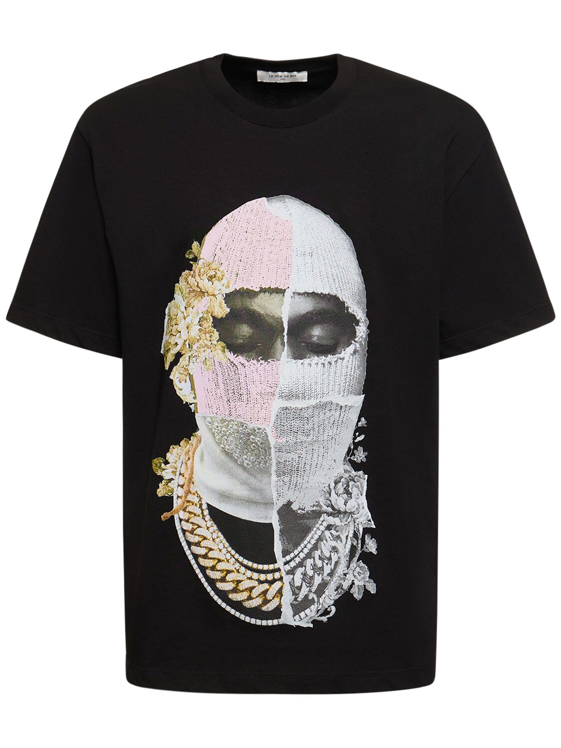 Ih Nom Uh Nit Newspaper Maks Print T-shirt In Black