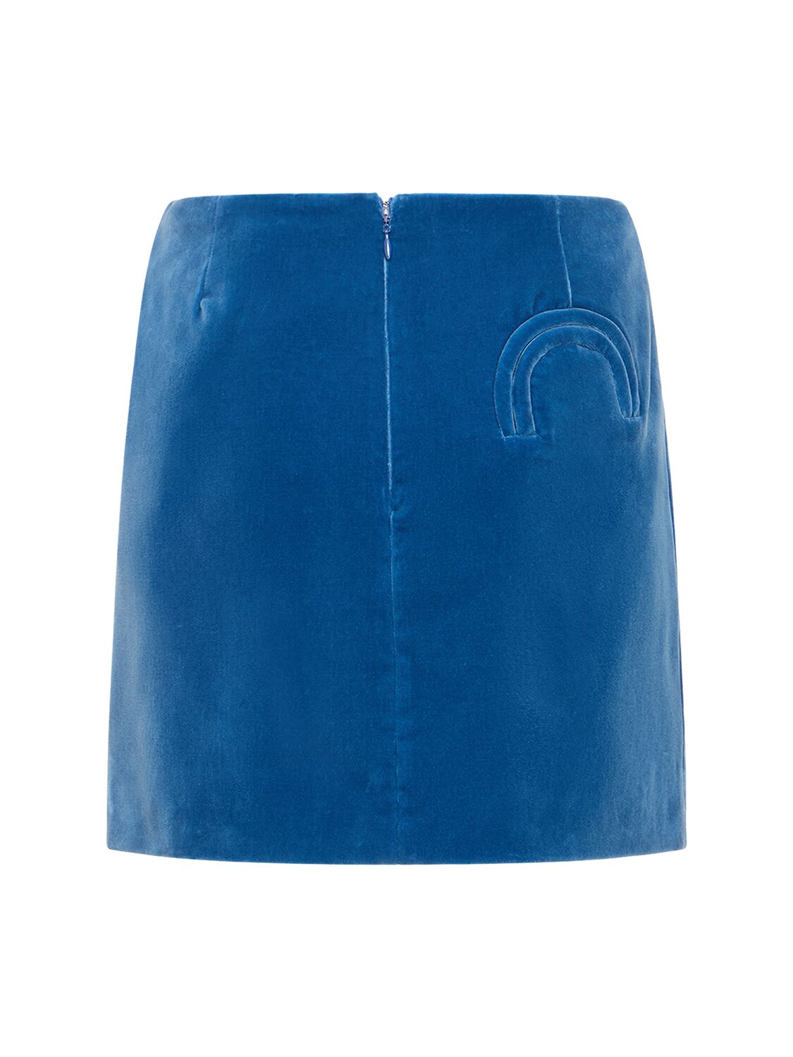 Shop Blazé Milano Jealousy Coci Cotton Mini Skirt In Blue