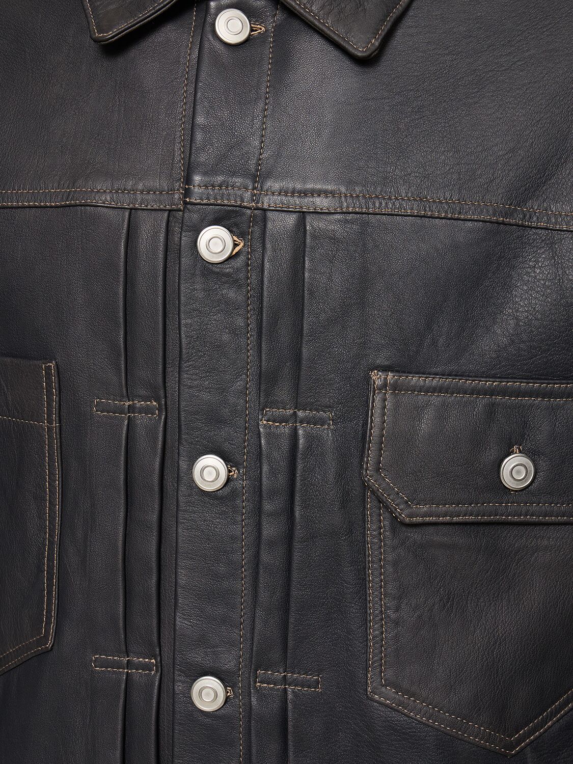 Shop Giorgio Brato Nabuk Leather Jacket In Black