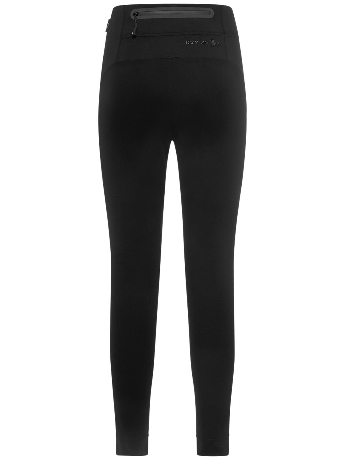 Shop Moncler Jersey Leggings In Black