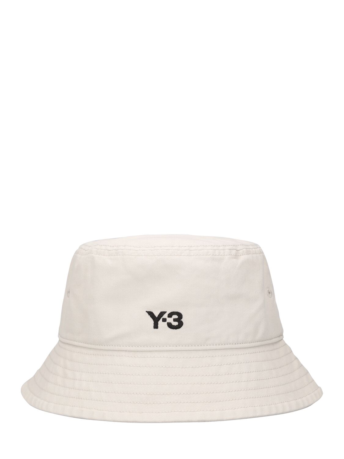 Y-3 Logo Bucket Hat In White