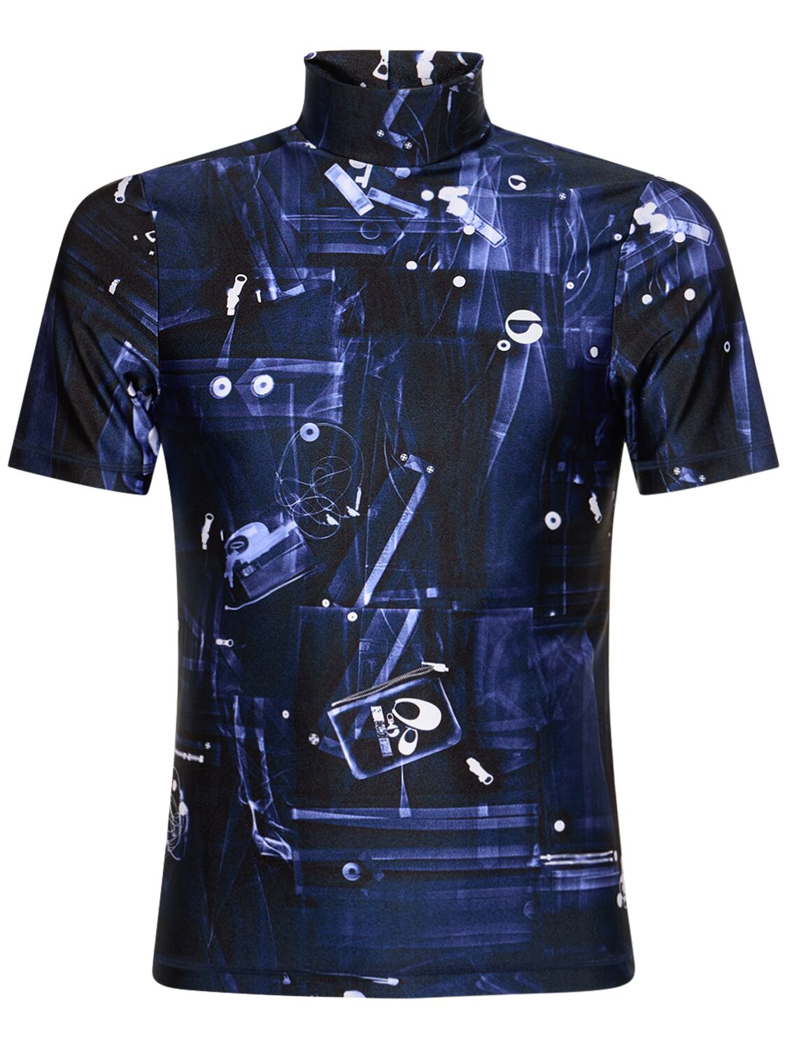 X-ray Fitted High Collar S/s T-shirt