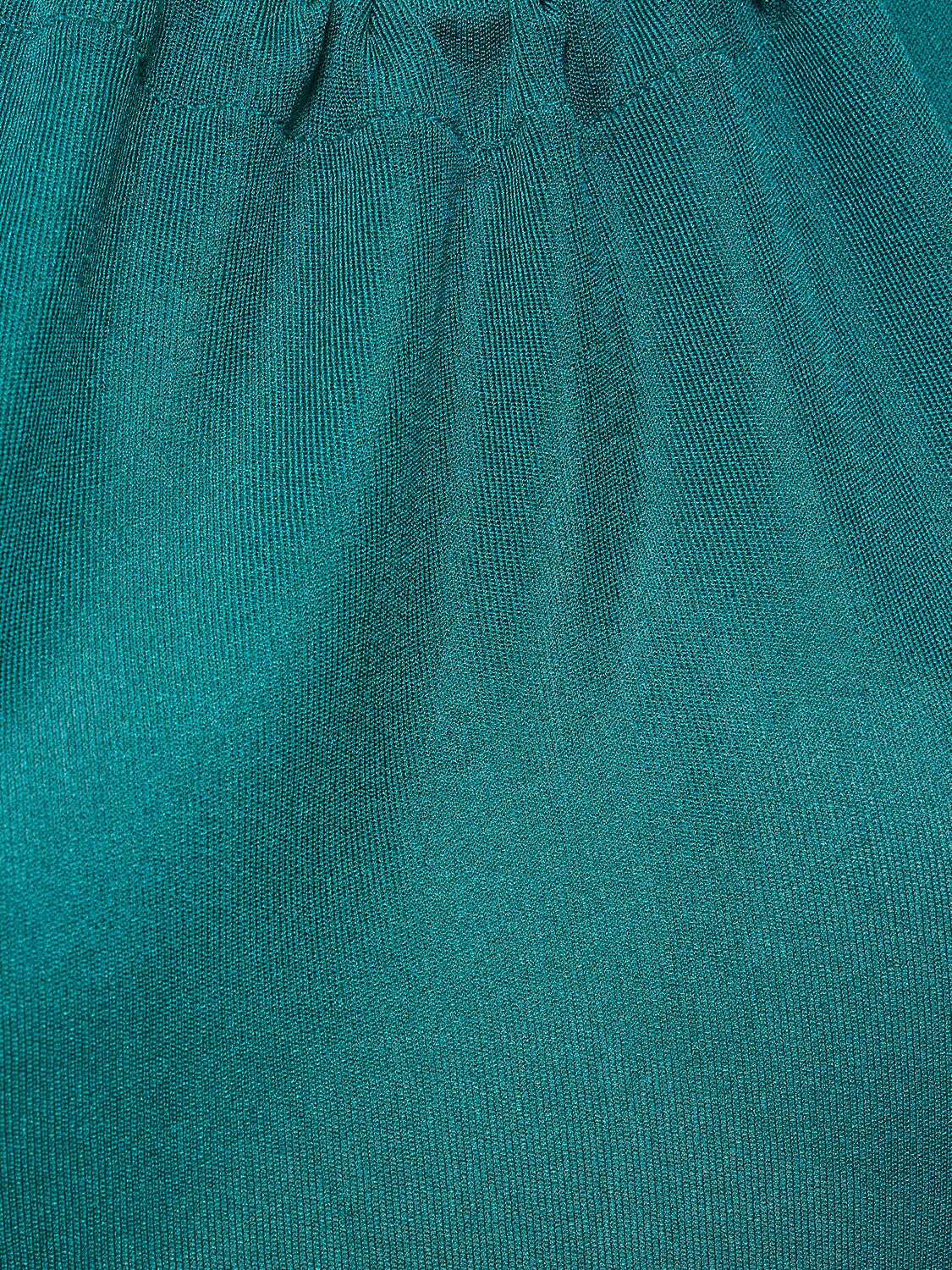 Shop Alexandre Vauthier Viscose Knit Halter Neck Long Dress In Blue