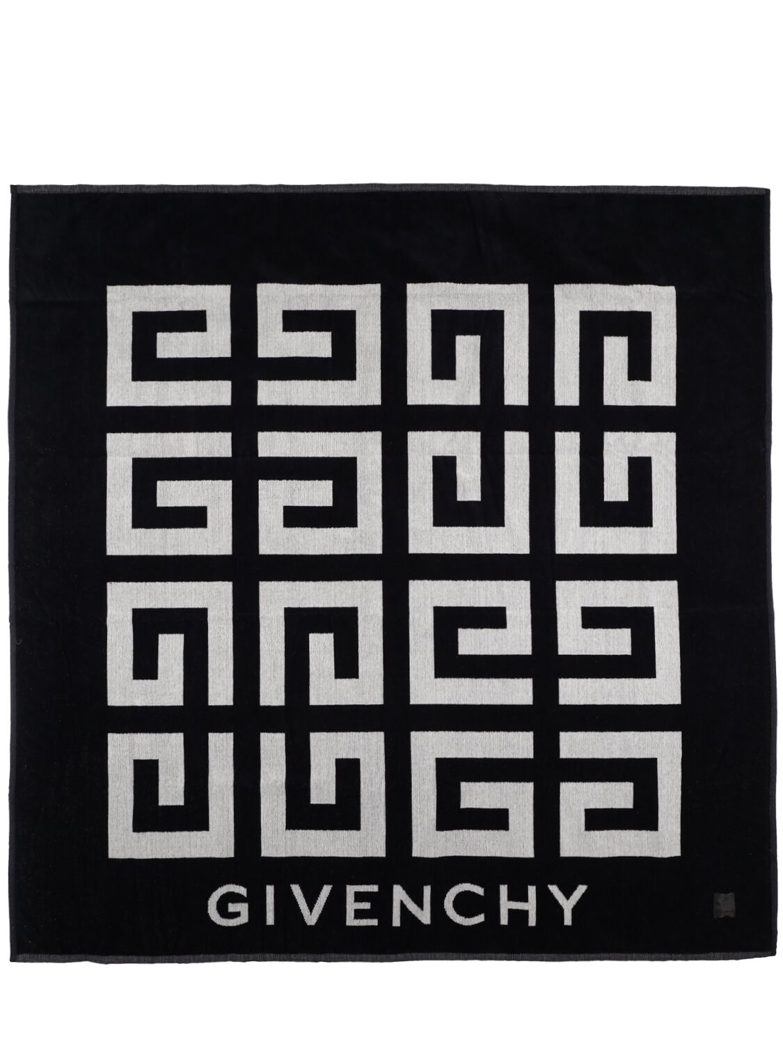 Givenchy 棉质毛圈织物沙滩巾 In Black