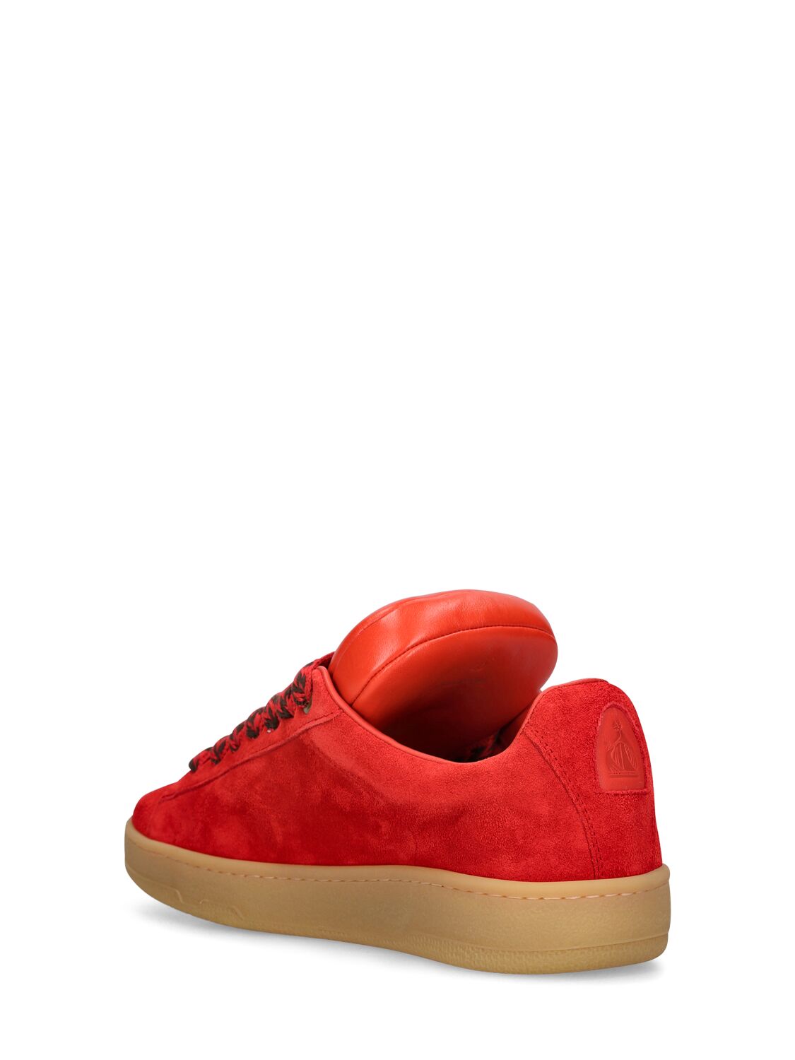 Shop Lanvin Curb Lite Sneakers In Poppy Red,orange