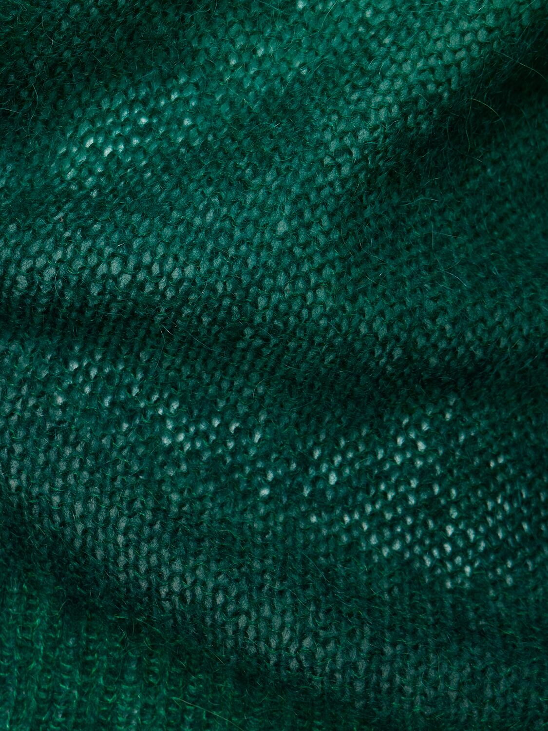 Shop Andersson Bell Foresk Mohair Blend Knit Sweater In Green