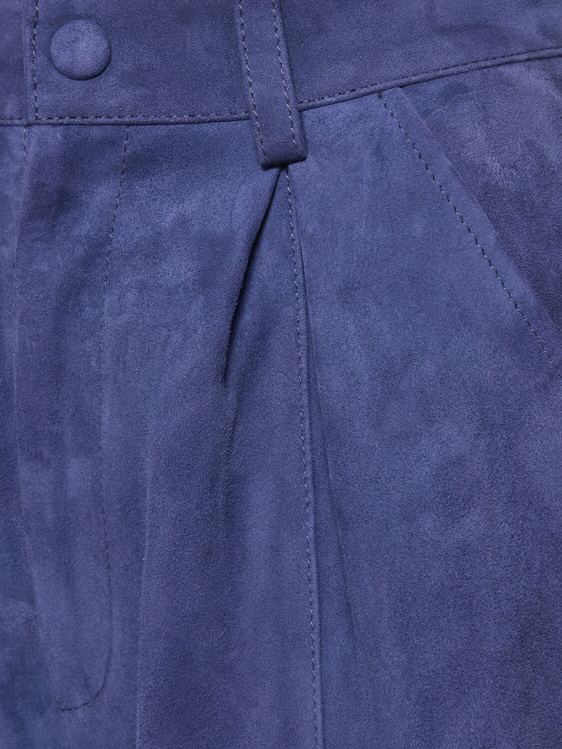 Shop Blazé Milano Viva Marino Fayoumi Leather Pants In Blue