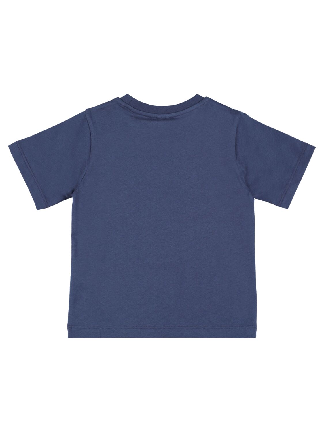 Shop Stella Mccartney Printed Cotton T-shirt In Blue