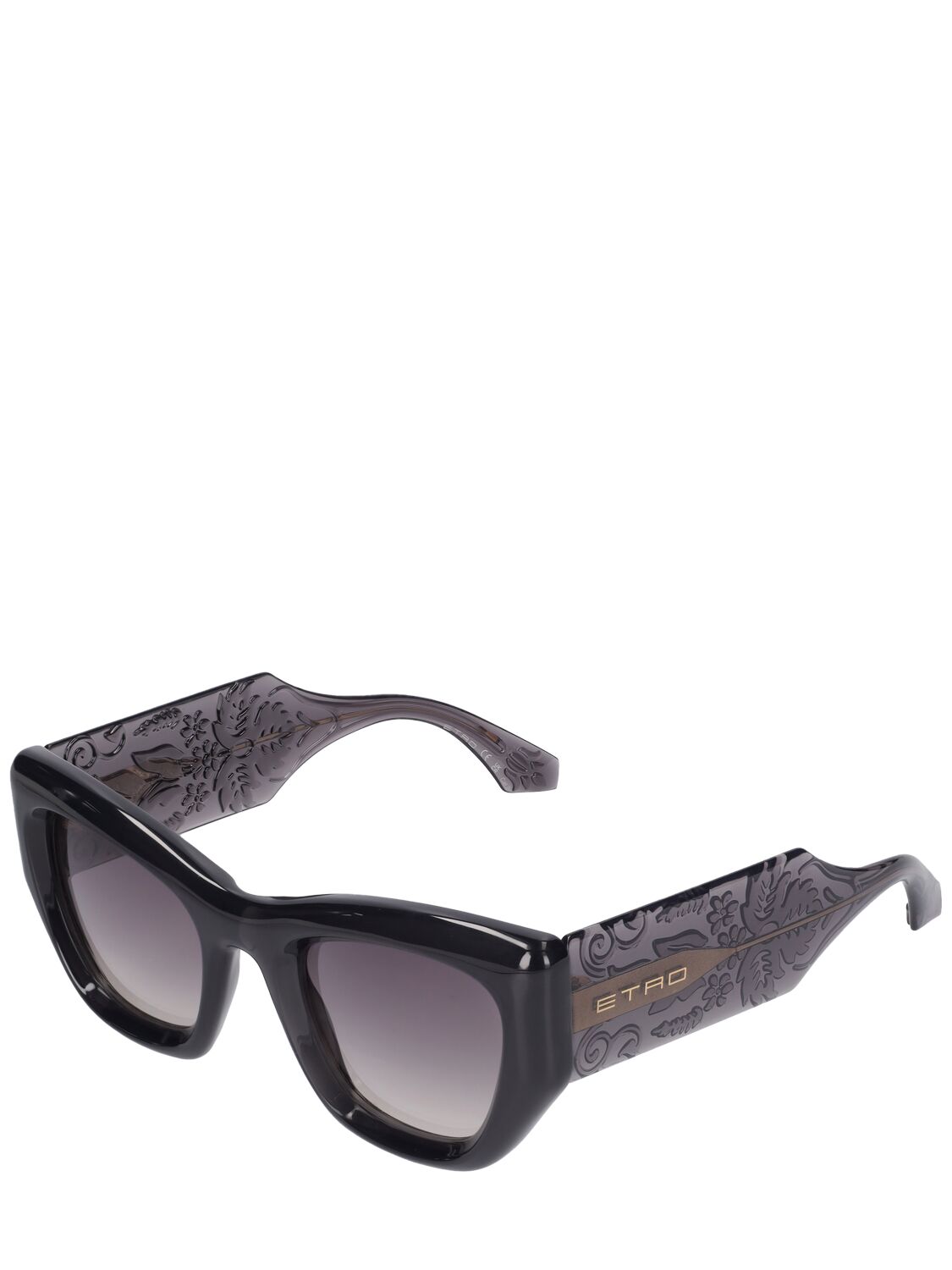 Shop Etro Paisley Cat-eye Sunglasses In Grau,dunkelgrau